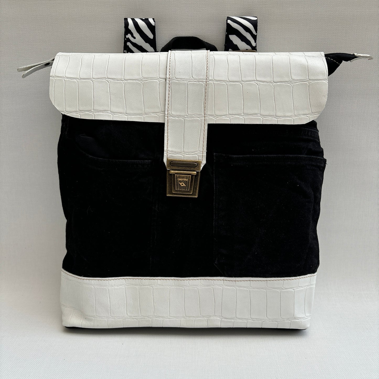 Mochila Top Caomka Recycled ♻️ Jeans · Pieza Única 16224