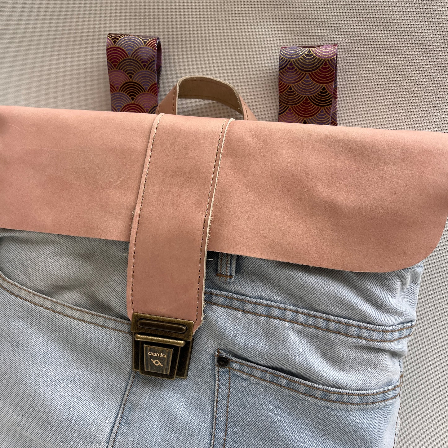 Mochila Top Caomka Recycled ♻️ Jeans · Pieza Única 15343