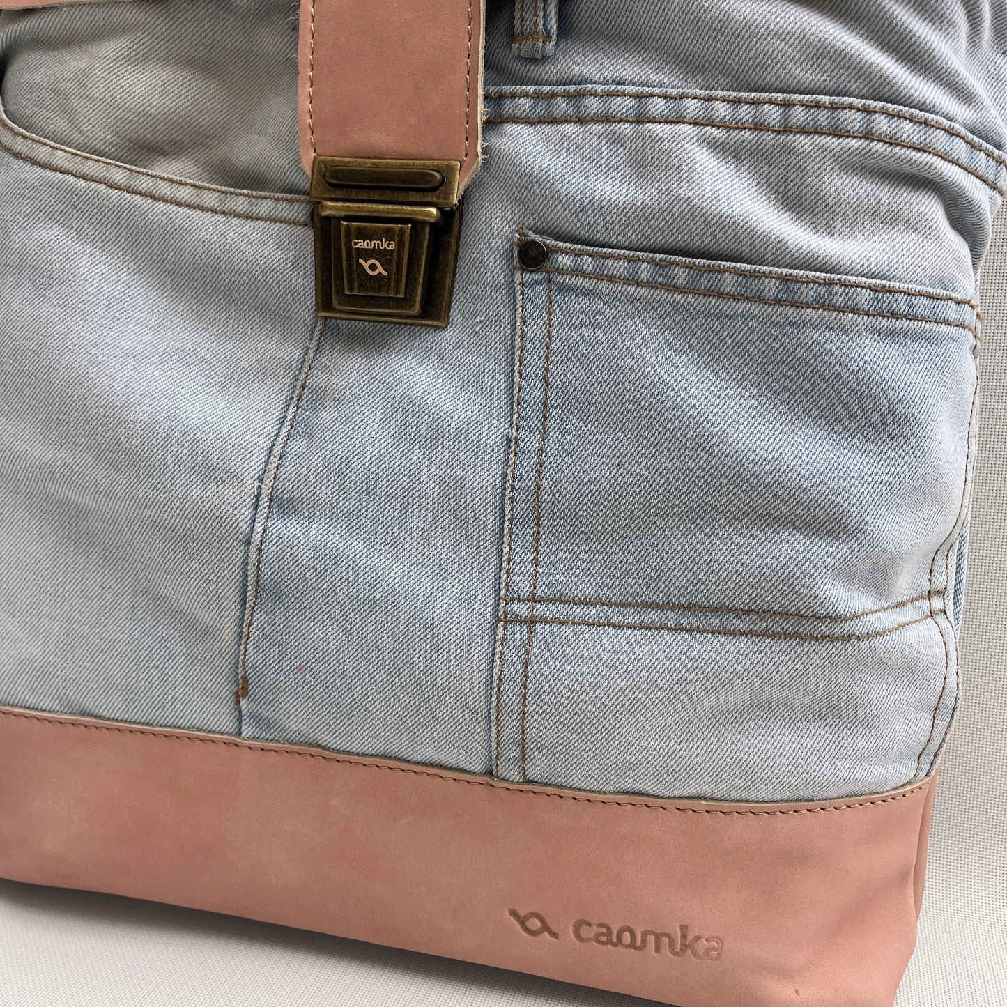Mochila Top Caomka Recycled ♻️ Jeans · Pieza Única 15343