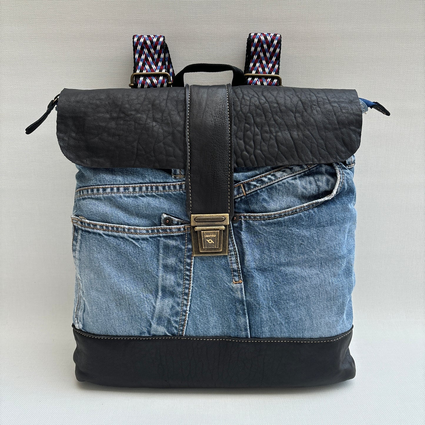Mochila Top Caomka Recycled ♻️ Jeans · Pieza Única 16223