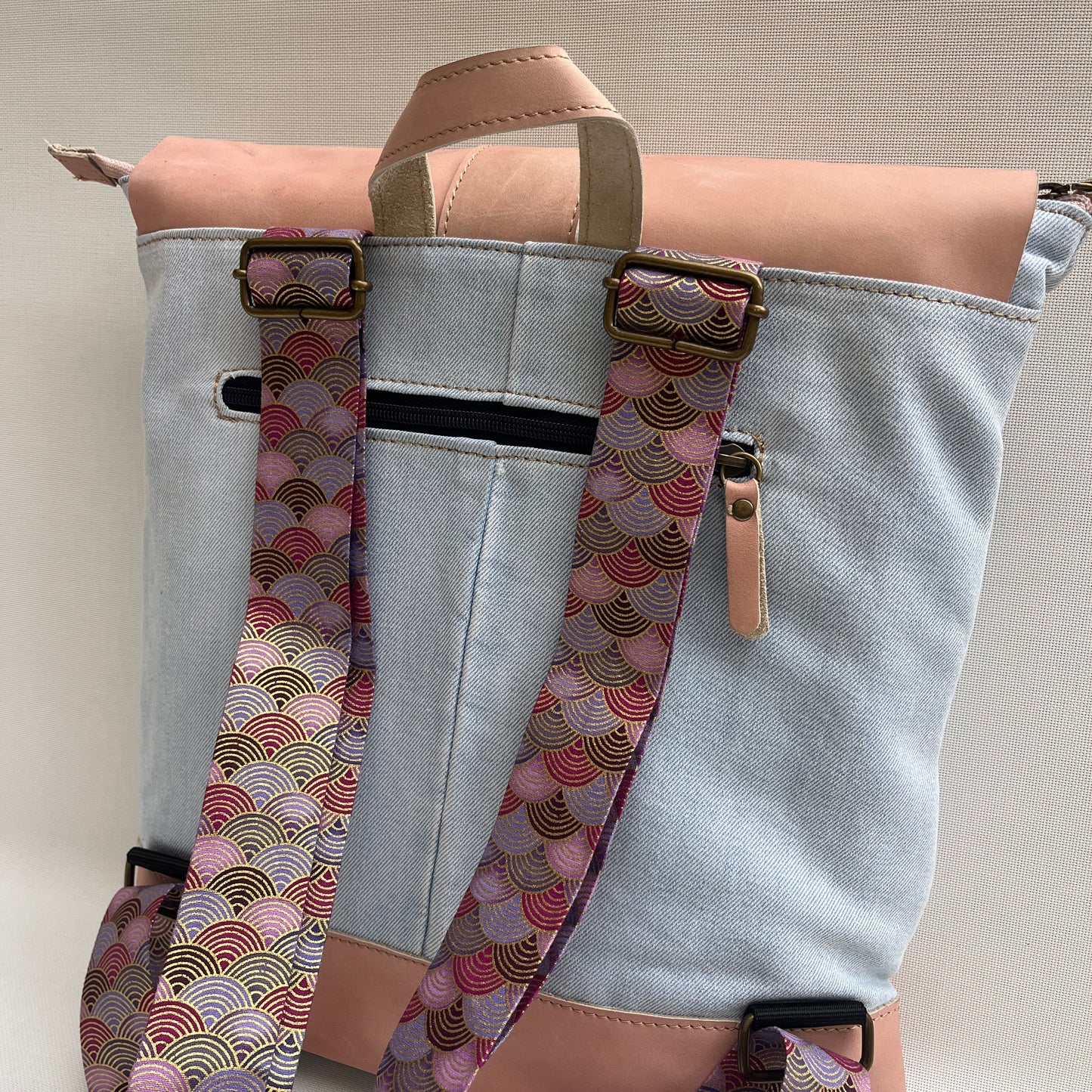 Mochila Top Caomka Recycled ♻️ Jeans · Pieza Única 15343