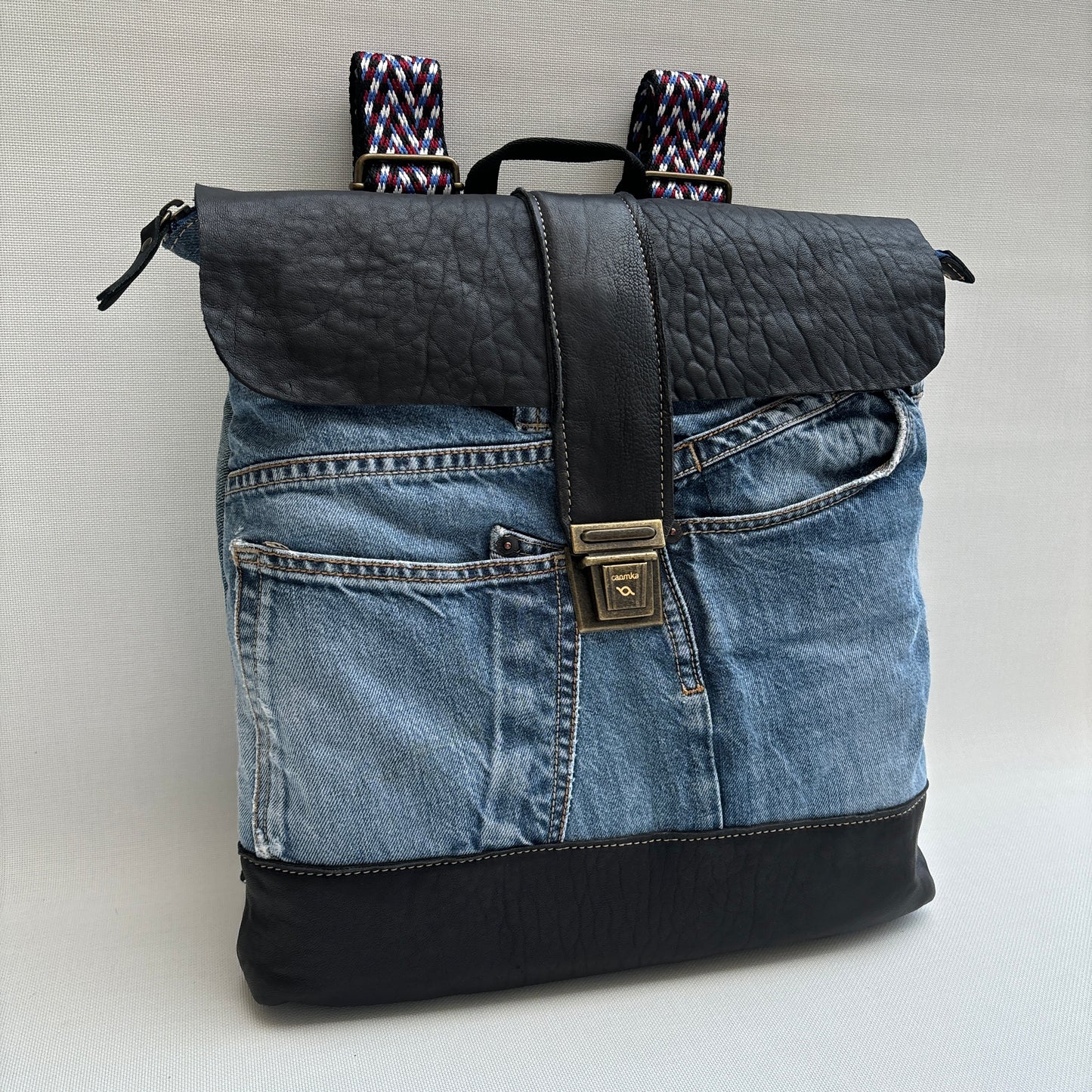 Mochila Top Caomka Recycled ♻️ Jeans · Pieza Única 16223