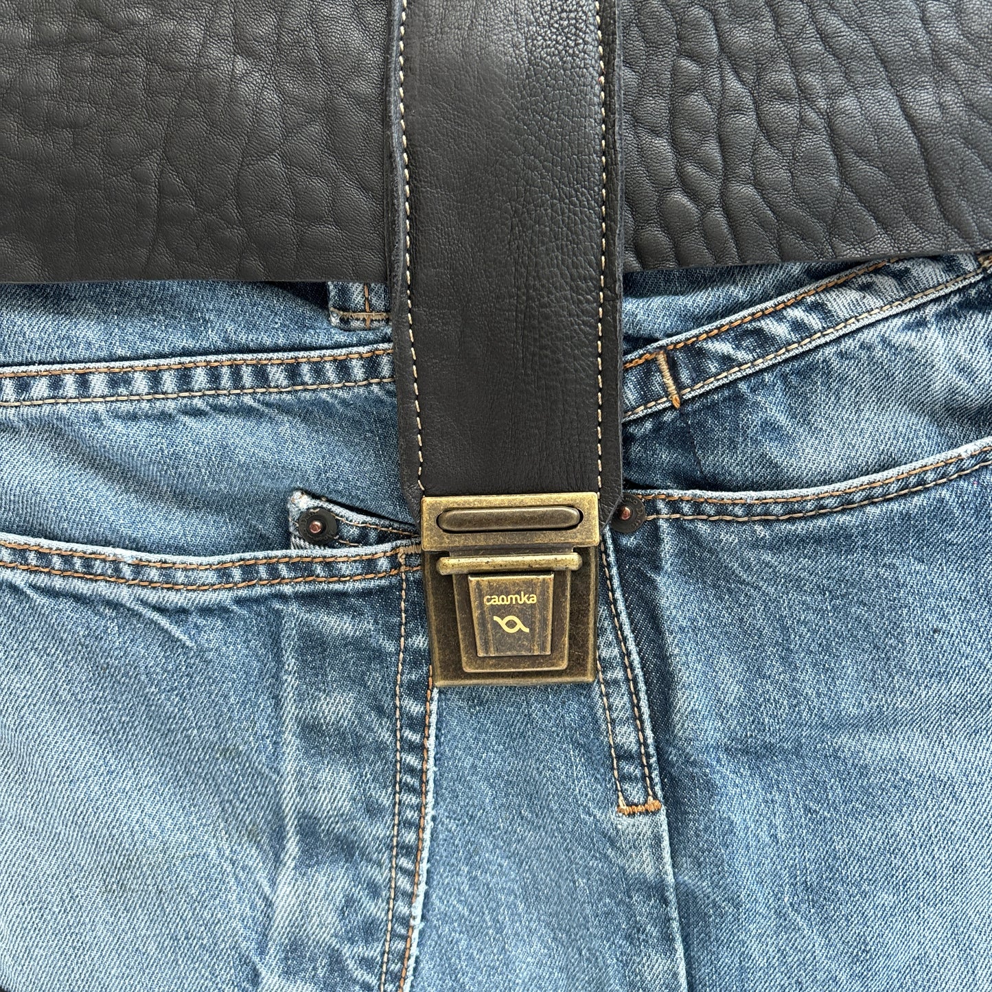 Mochila Top Caomka Recycled ♻️ Jeans · Pieza Única 16223