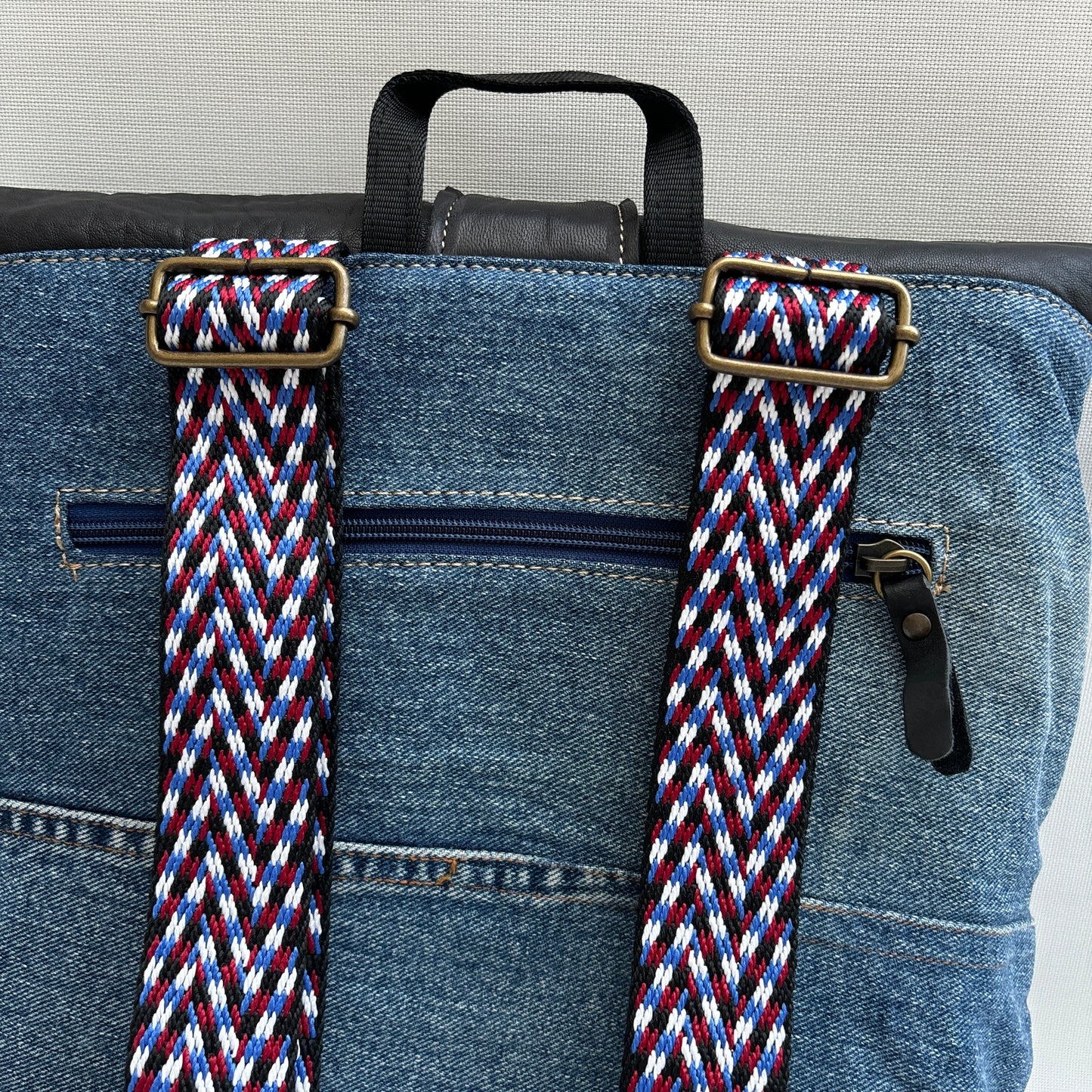 Mochila Top Caomka Recycled ♻️ Jeans · Pieza Única 16223