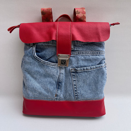 Mochila Top Caomka Recycled ♻️ Jeans · Pieza Única 15344