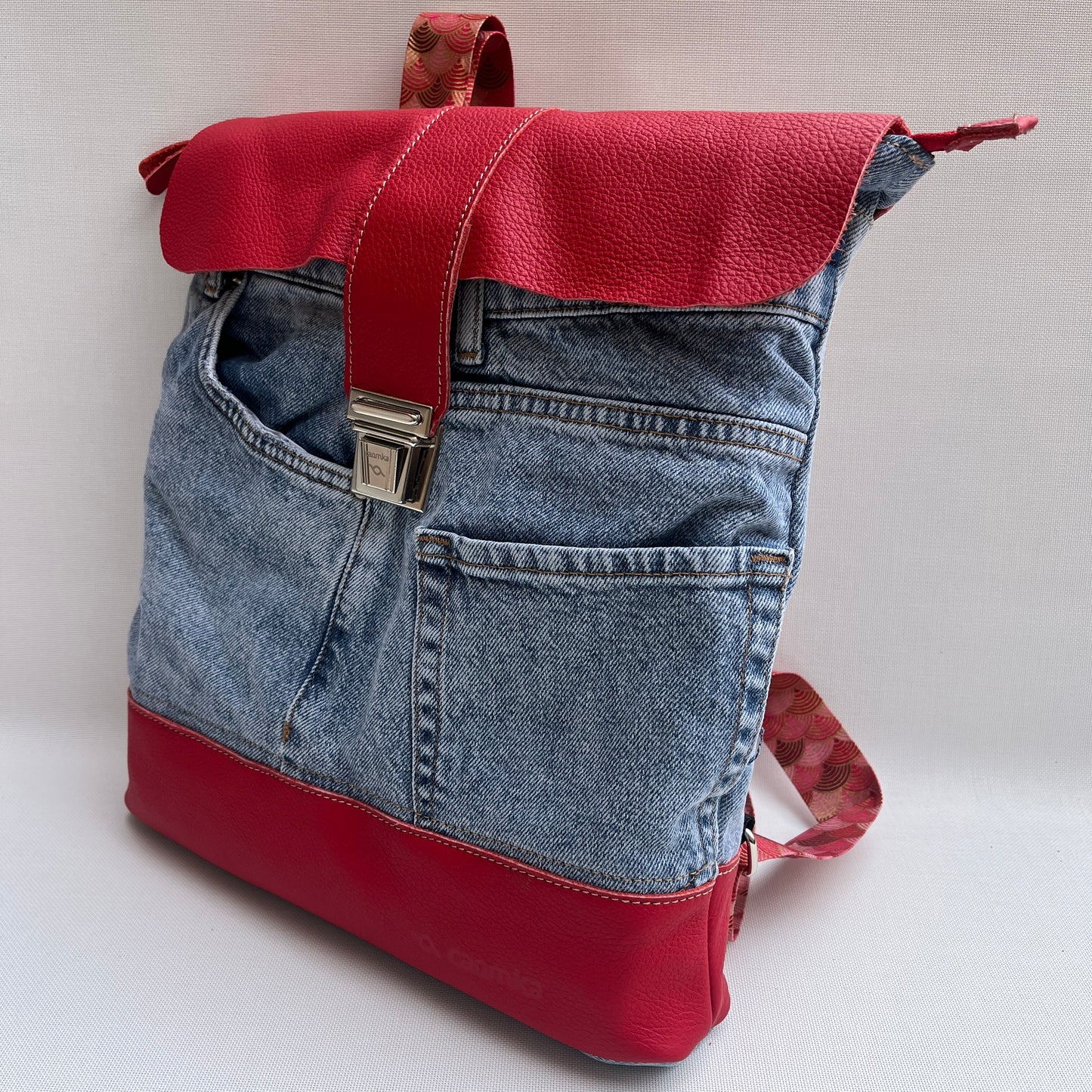 Mochila Top Caomka Recycled ♻️ Jeans · Pieza Única 15344