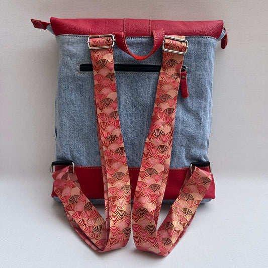 Mochila Top Caomka Recycled ♻️ Jeans · Pieza Única 15344