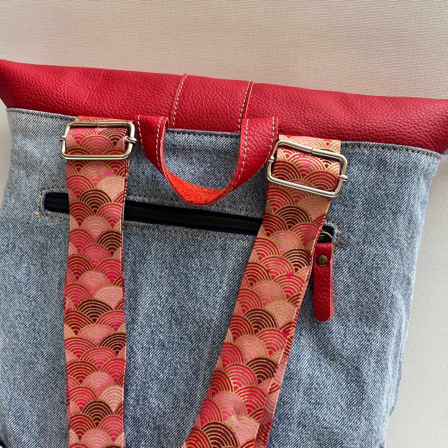 Mochila Top Caomka Recycled ♻️ Jeans · Pieza Única 15344