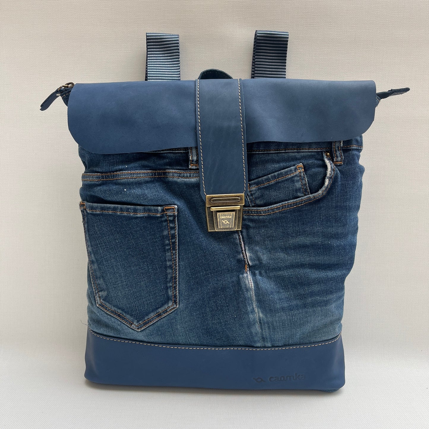 Mochila Top Caomka Recycled ♻️ Jeans · Pieza Única 15346