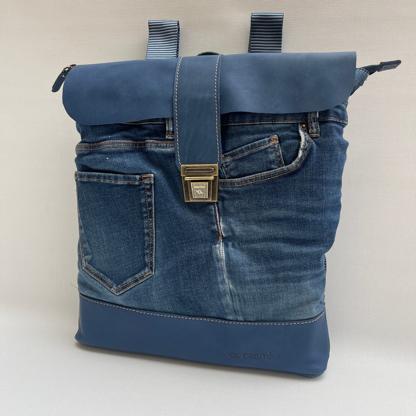 Mochila Top Caomka Recycled ♻️ Jeans · Pieza Única 15346