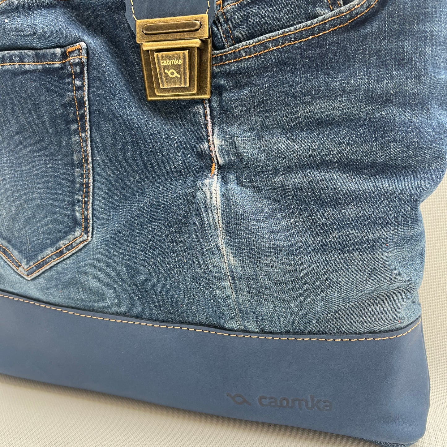 Mochila Top Caomka Recycled ♻️ Jeans · Pieza Única 15346