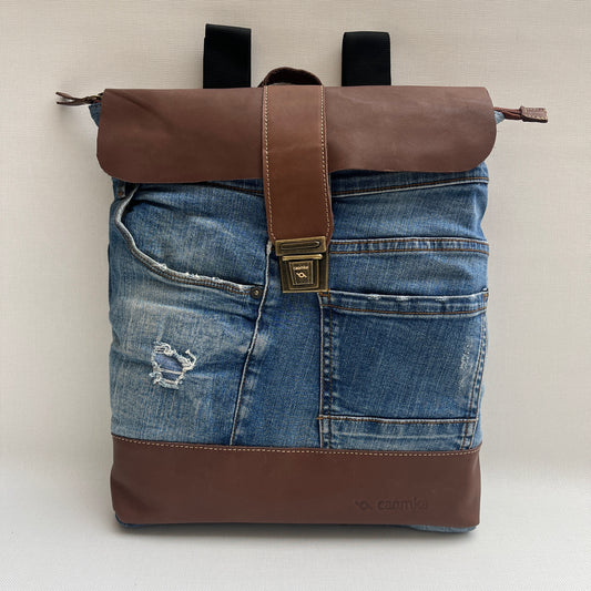 Mochila Top Caomka Recycled ♻️ Jeans · Pieza Única 15347