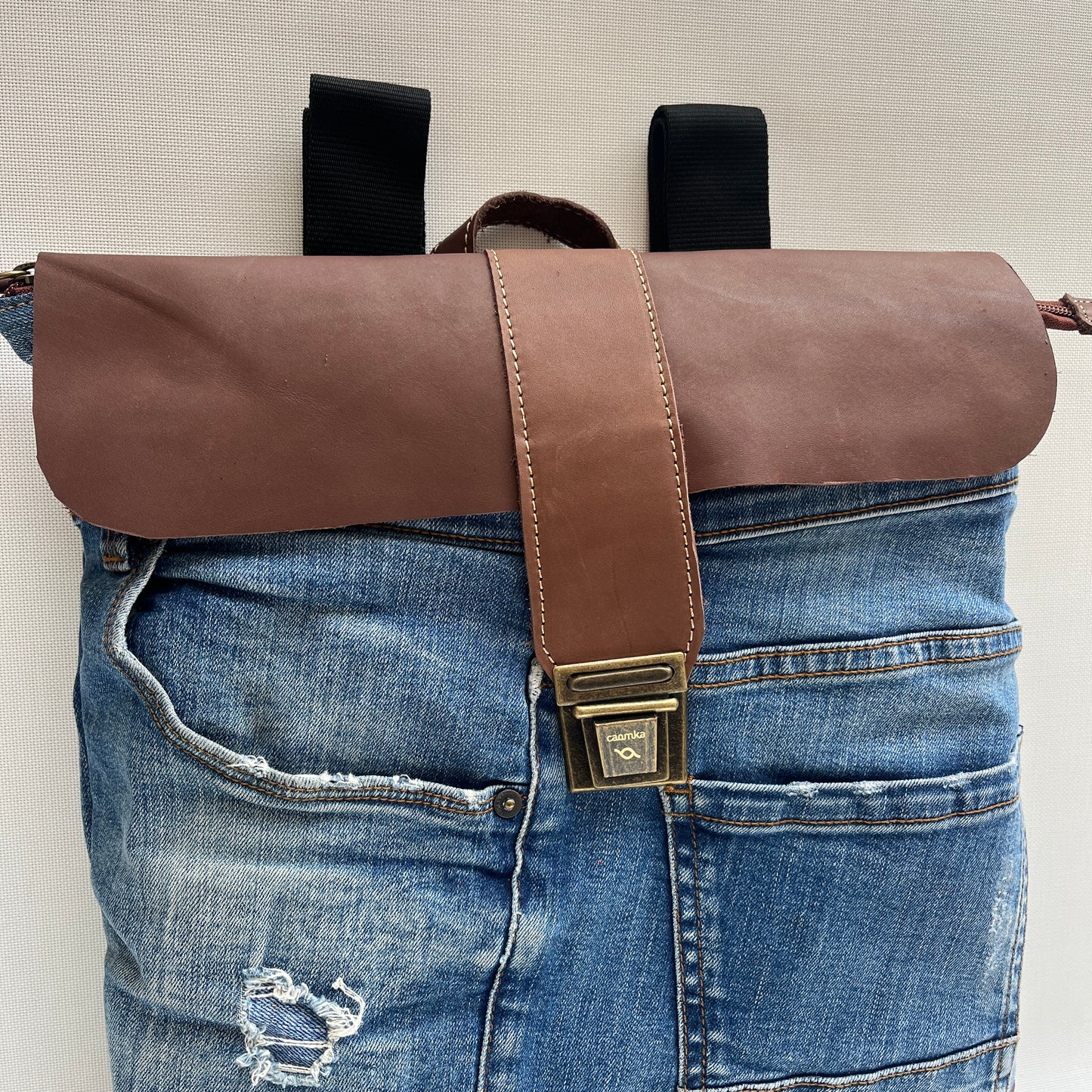 Mochila Top Caomka Recycled ♻️ Jeans · Pieza Única 15347
