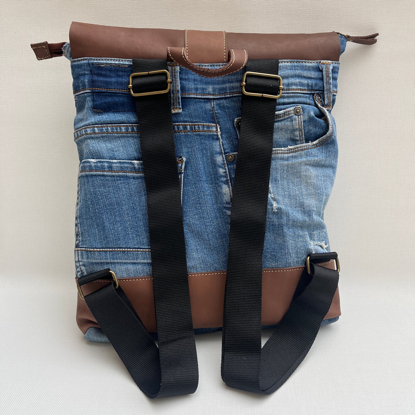 Mochila Top Caomka Recycled ♻️ Jeans · Pieza Única 15347