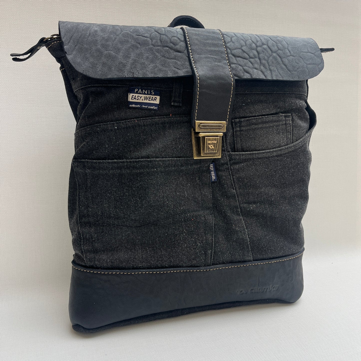 Mochila Top Caomka Recycled ♻️ Jeans · Pieza Única 15348