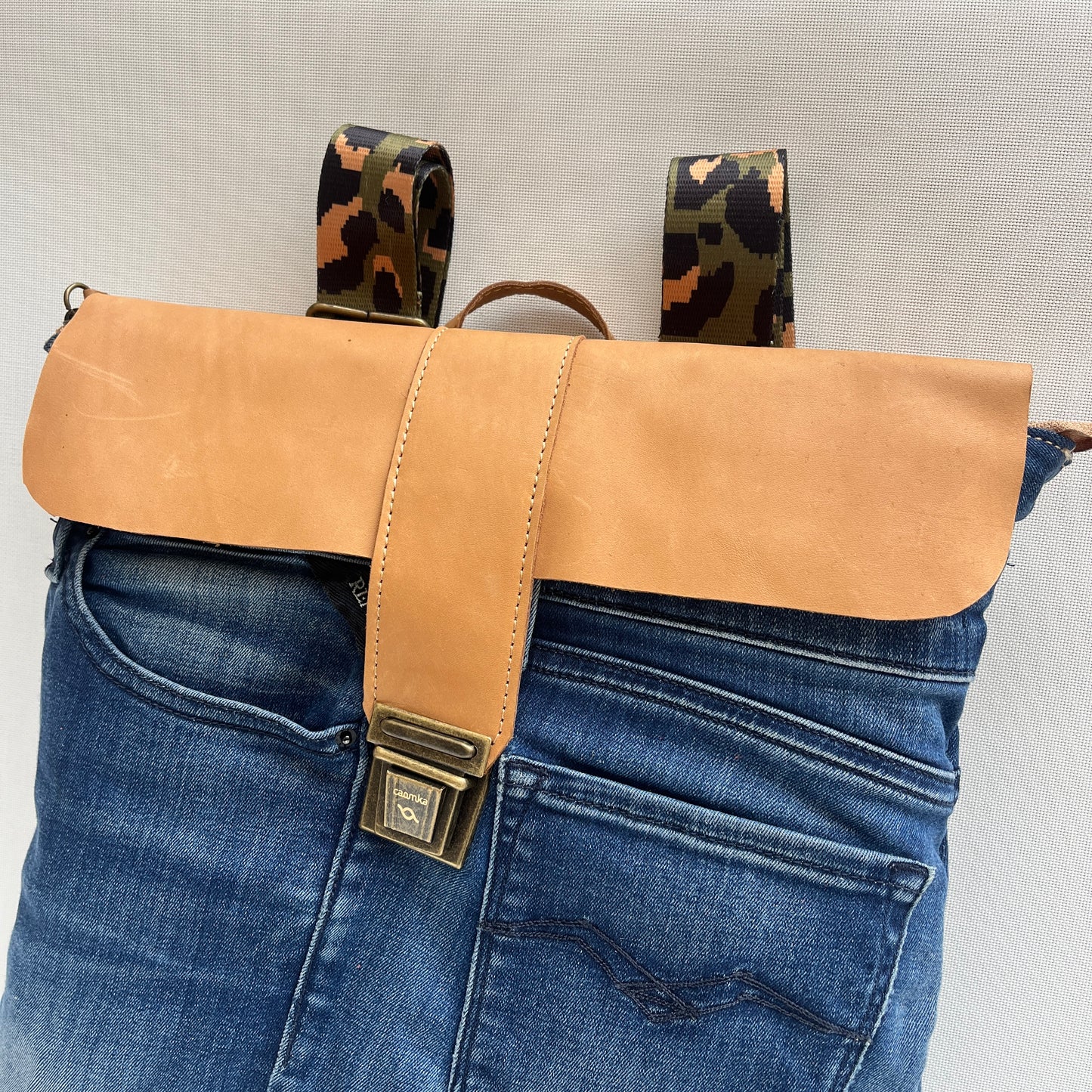 Mochila Top Caomka Recycled ♻️ Jeans · Pieza Única 15349