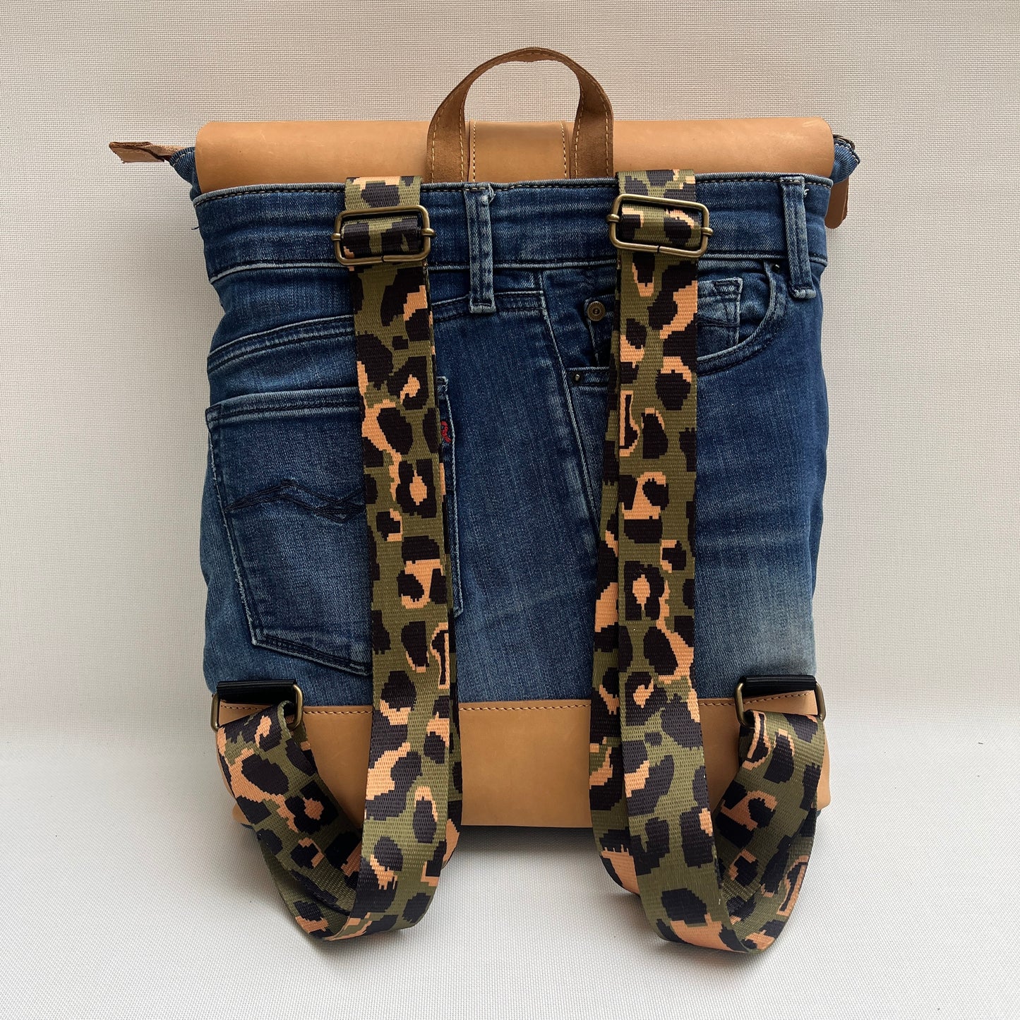 Mochila Top Caomka Recycled ♻️ Jeans · Pieza Única 15349