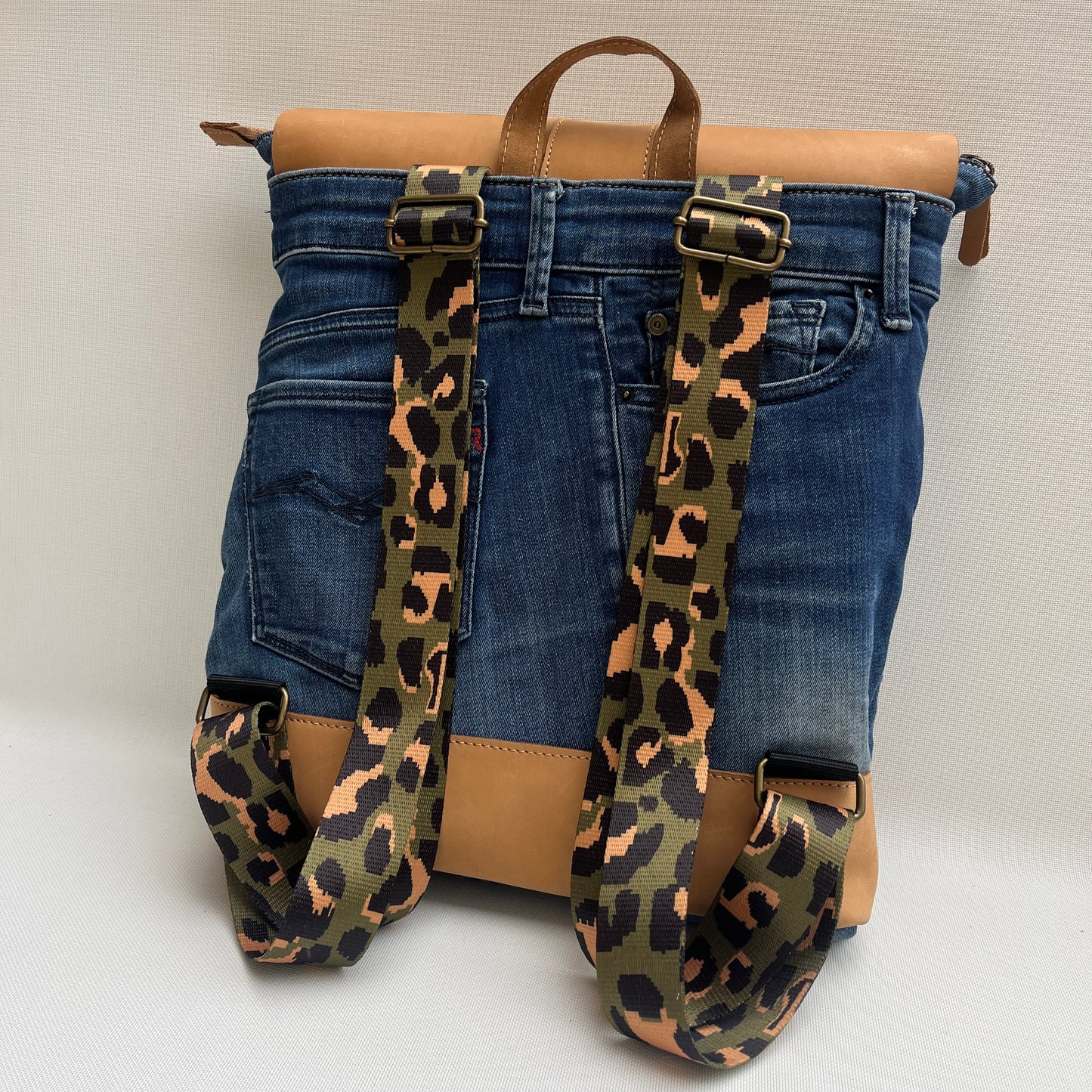 Mochila Top Caomka Recycled ♻️ Jeans · Pieza Única 15349