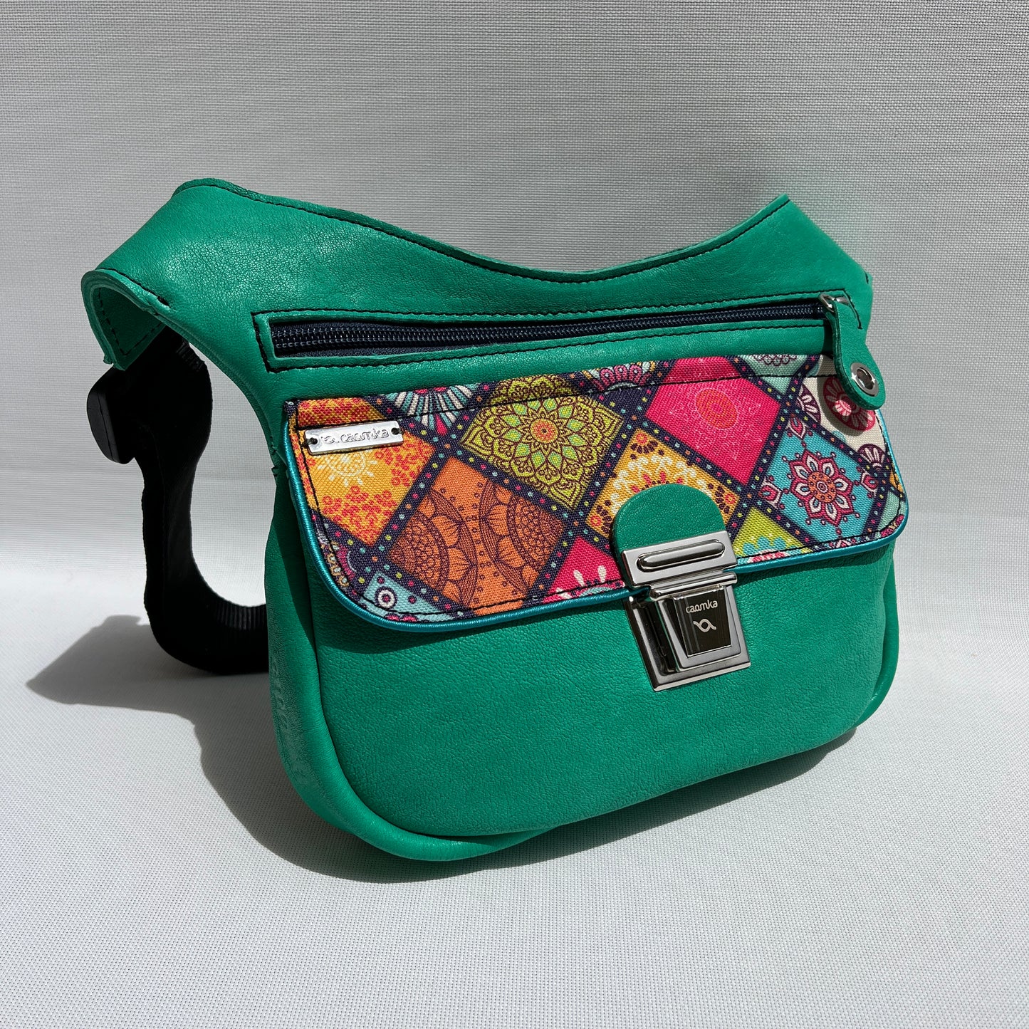 Special Green & Mandalas · Piel natural BioCuir® · Pieza Única Núm. 13849