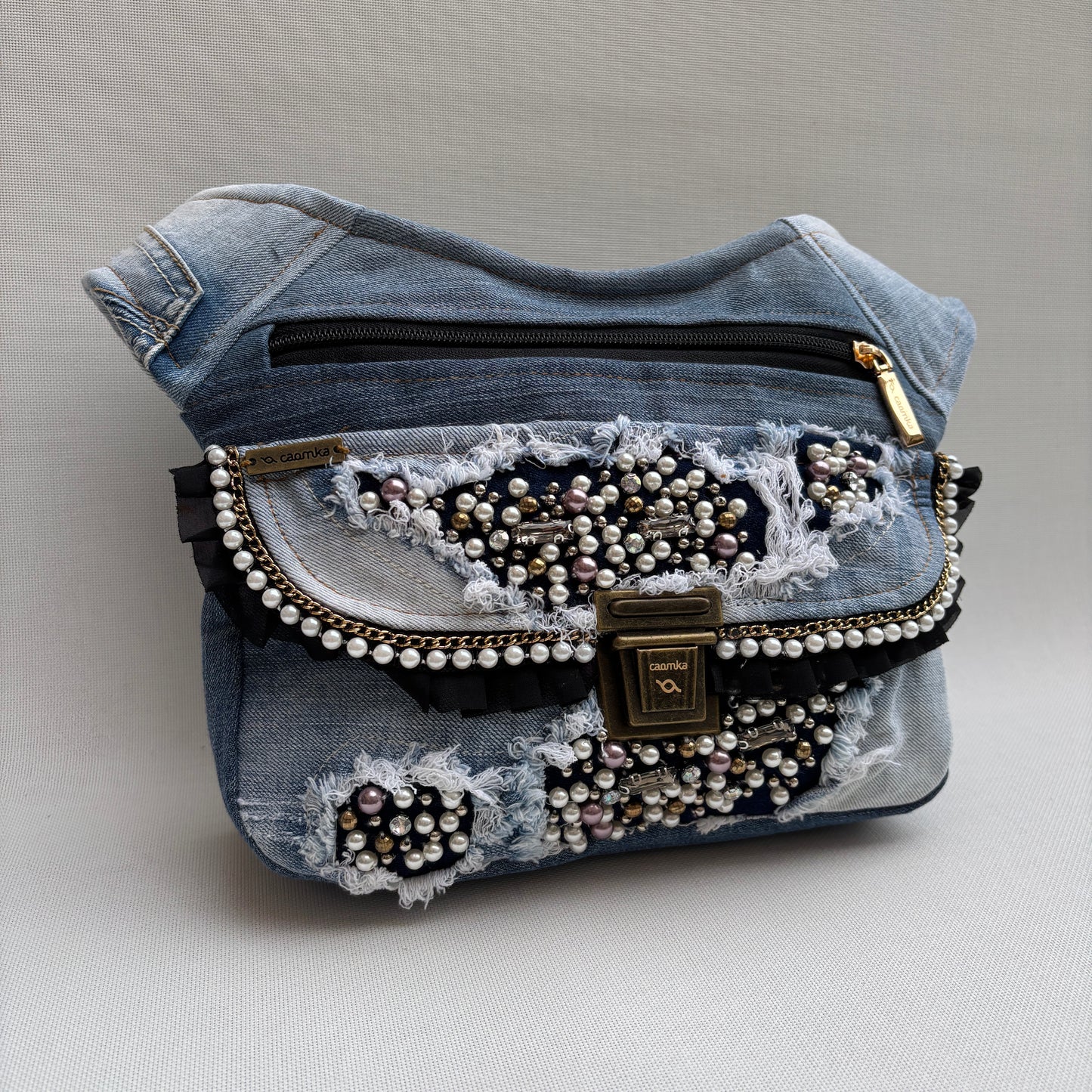 Special TOP ♻️ Jeans Recycled ♻️ + Bolsillo trasero · Pieza Única Núm. 17068