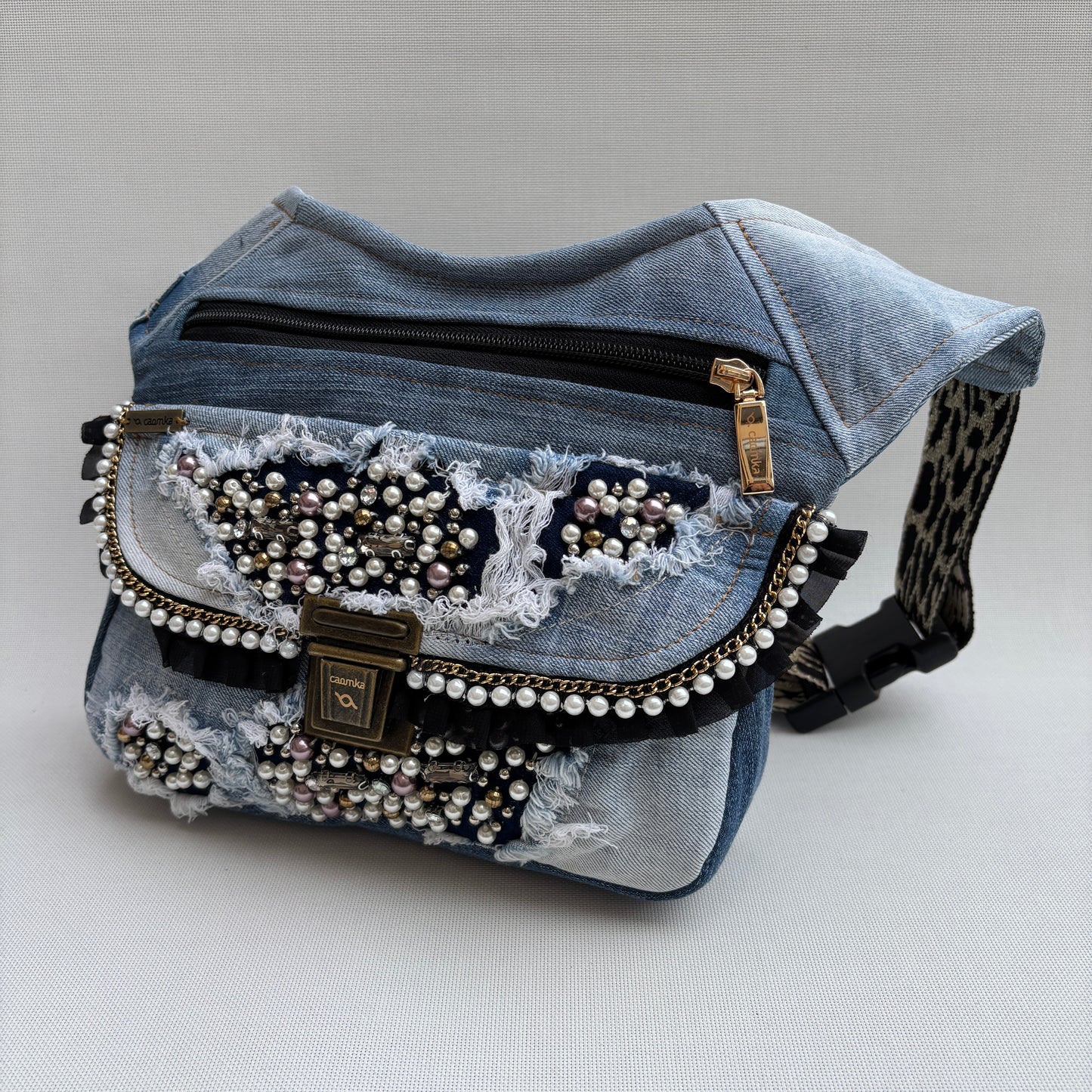 Special TOP ♻️ Jeans Recycled ♻️ + Bolsillo trasero · Pieza Única Núm. 17068