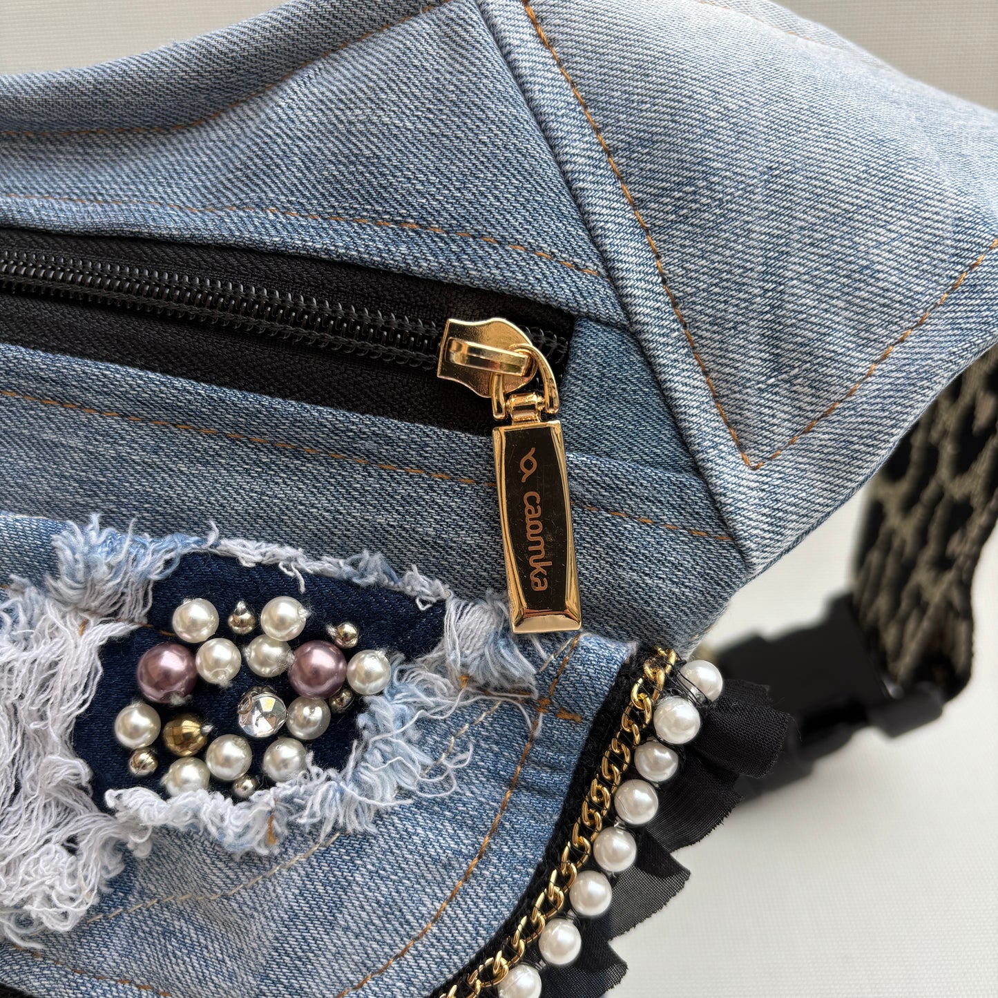 Special TOP ♻️ Jeans Recycled ♻️ + Bolsillo trasero · Pieza Única Núm. 17068