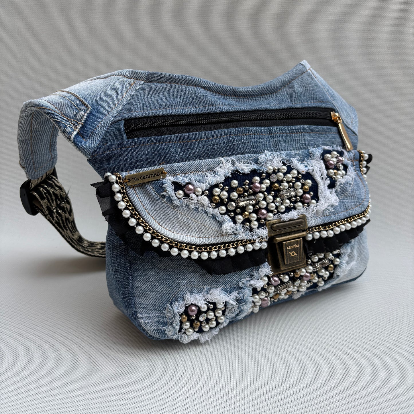 Special TOP ♻️ Jeans Recycled ♻️ + Bolsillo trasero · Pieza Única Núm. 17068