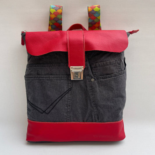 Mochila Top Caomka Recycled ♻️ Jeans · Pieza Única 15352