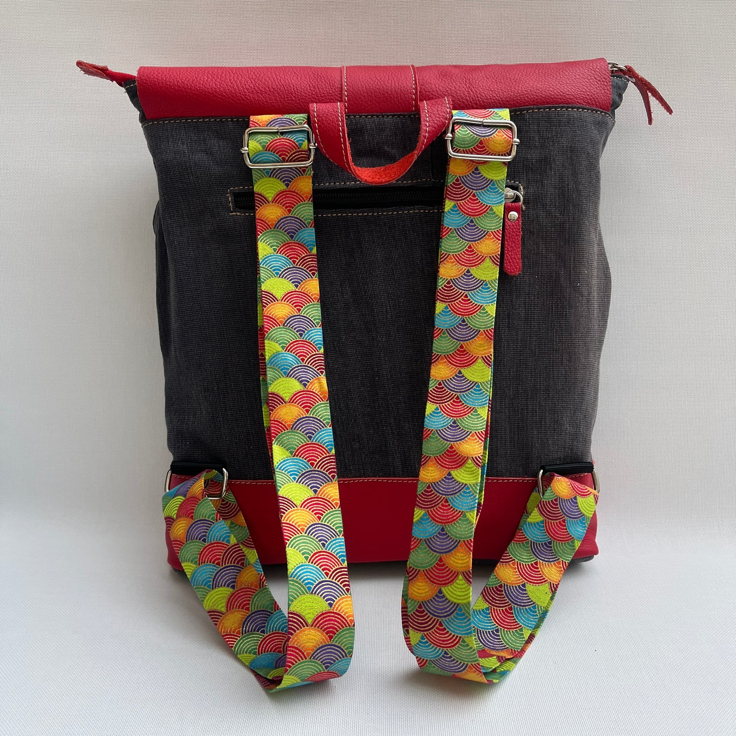 Mochila Top Caomka Recycled ♻️ Jeans · Pieza Única 15352