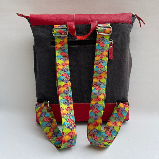 Mochila Top Caomka Recycled ♻️ Jeans · Pieza Única 15352