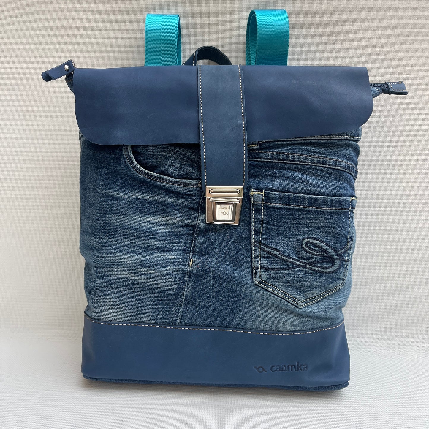 Mochila Top Caomka Recycled ♻️ Jeans · Pieza Única 15353