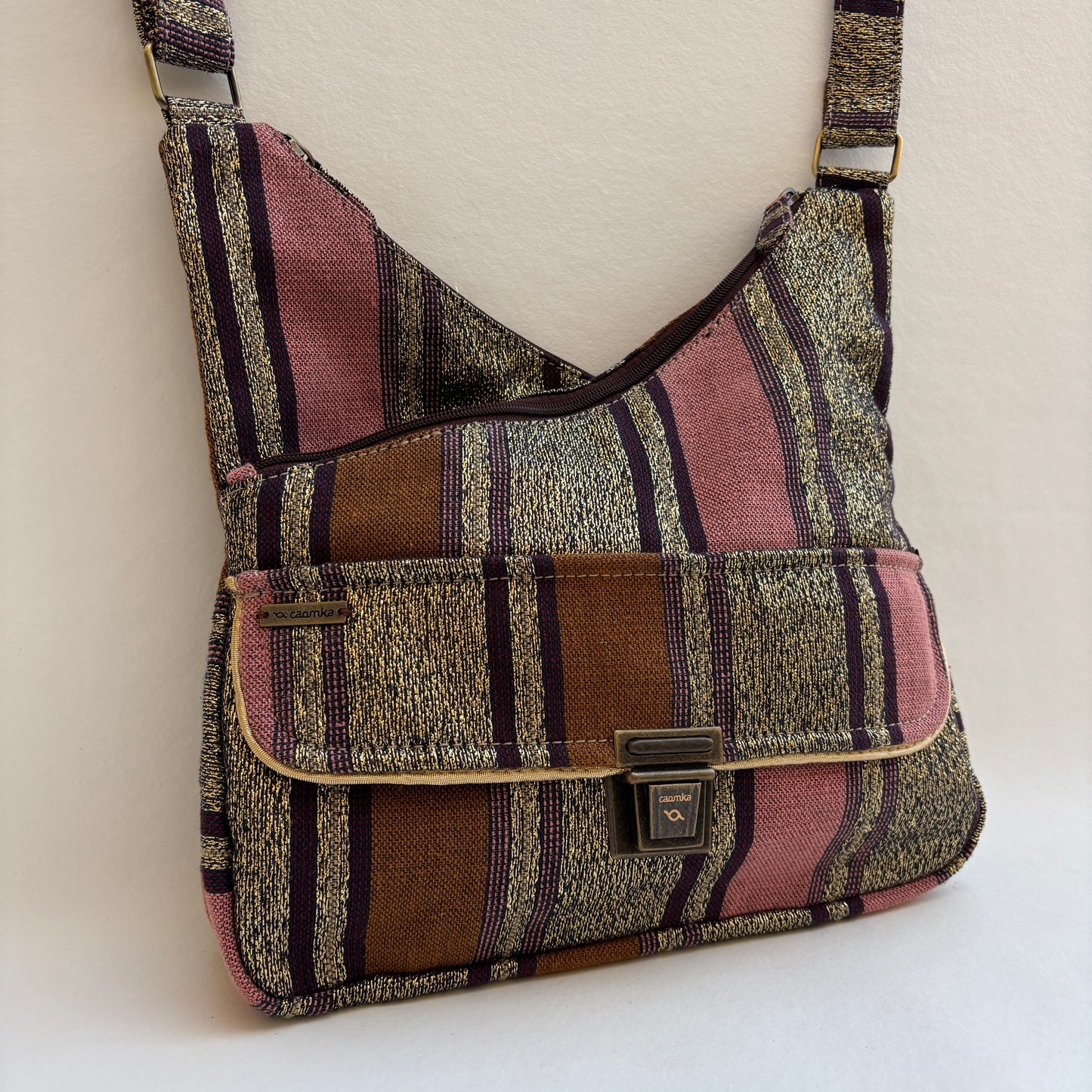 Bolso Bandolera Súper Caomka "Vintage Rose" · Pieza Única Núm. 19359