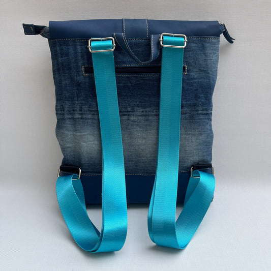Mochila Top Caomka Recycled ♻️ Jeans · Pieza Única 15353