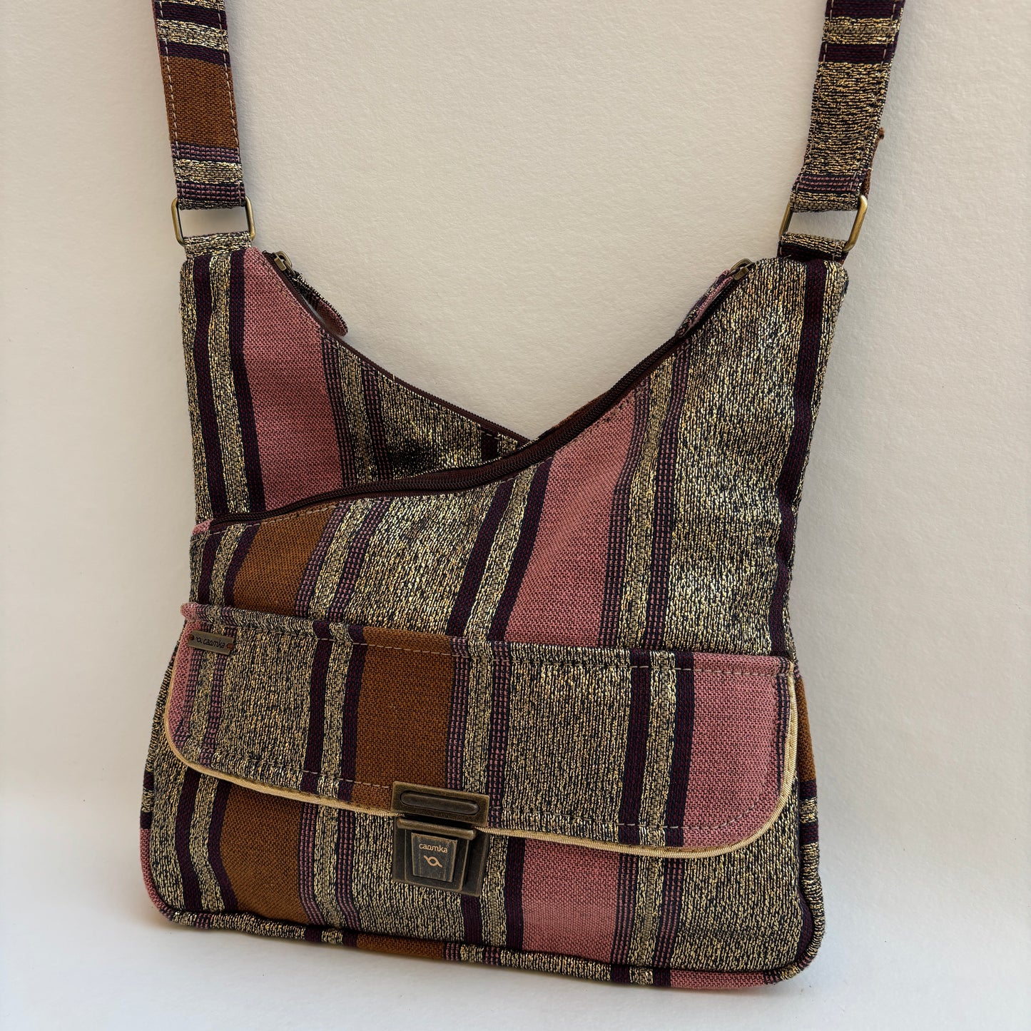Bolso Bandolera Súper Caomka "Vintage Rose" · Pieza Única Núm. 19359