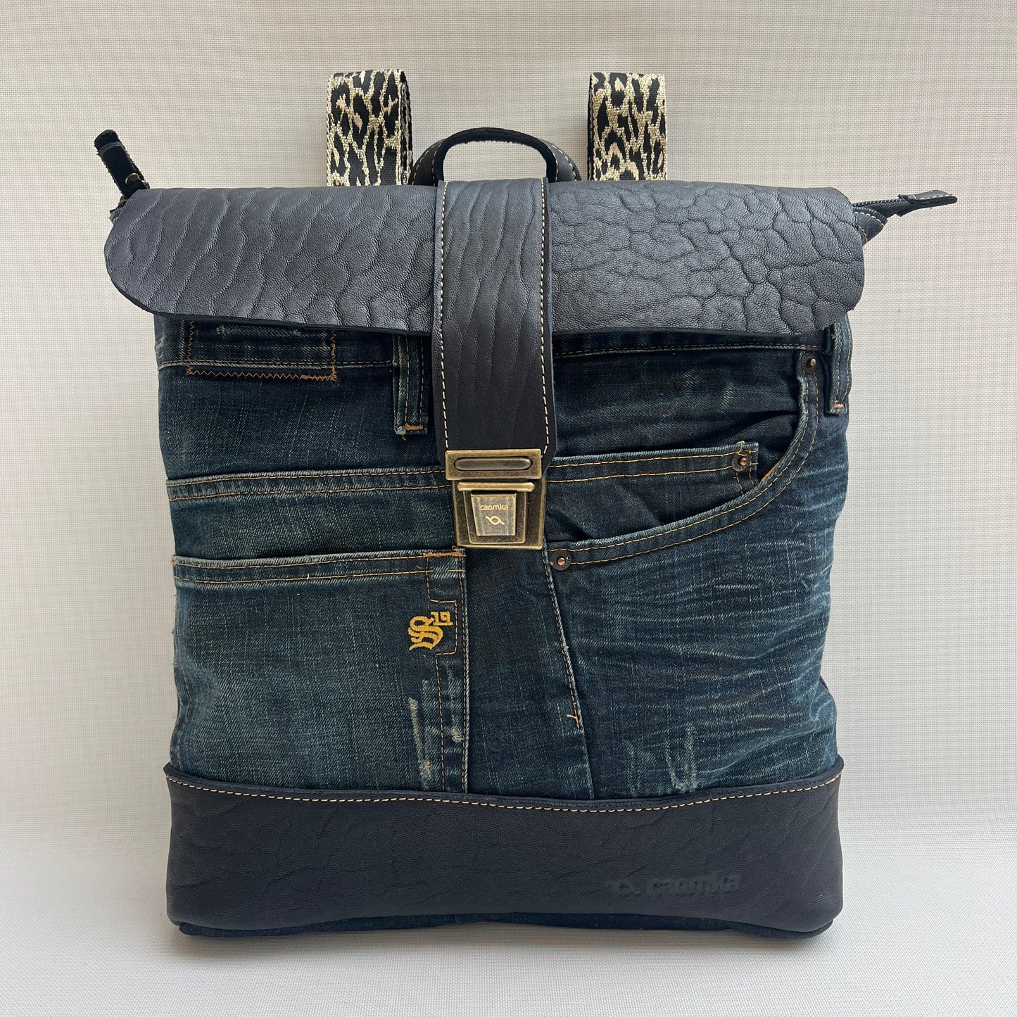 Mochila Top Caomka Recycled ♻️ Jeans · Pieza Única 15354