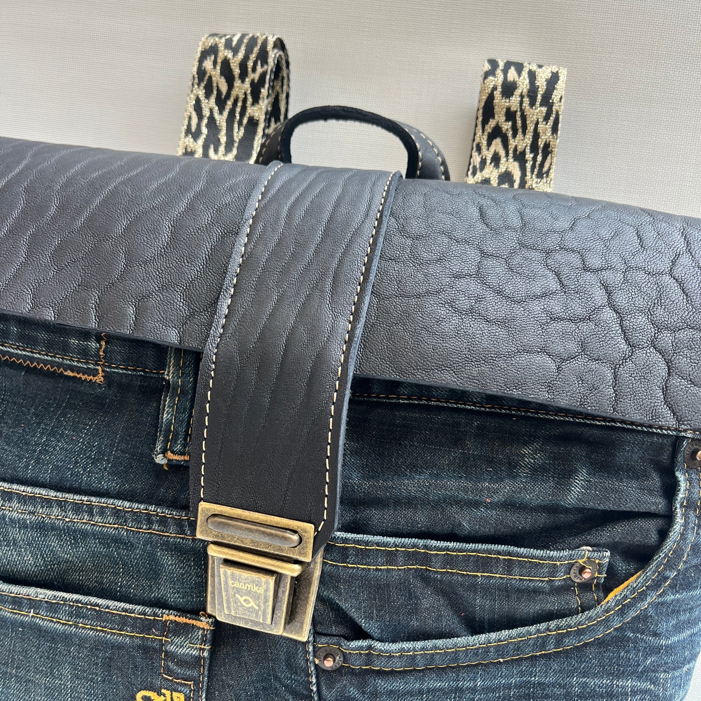 Mochila Top Caomka Recycled ♻️ Jeans · Pieza Única 15354