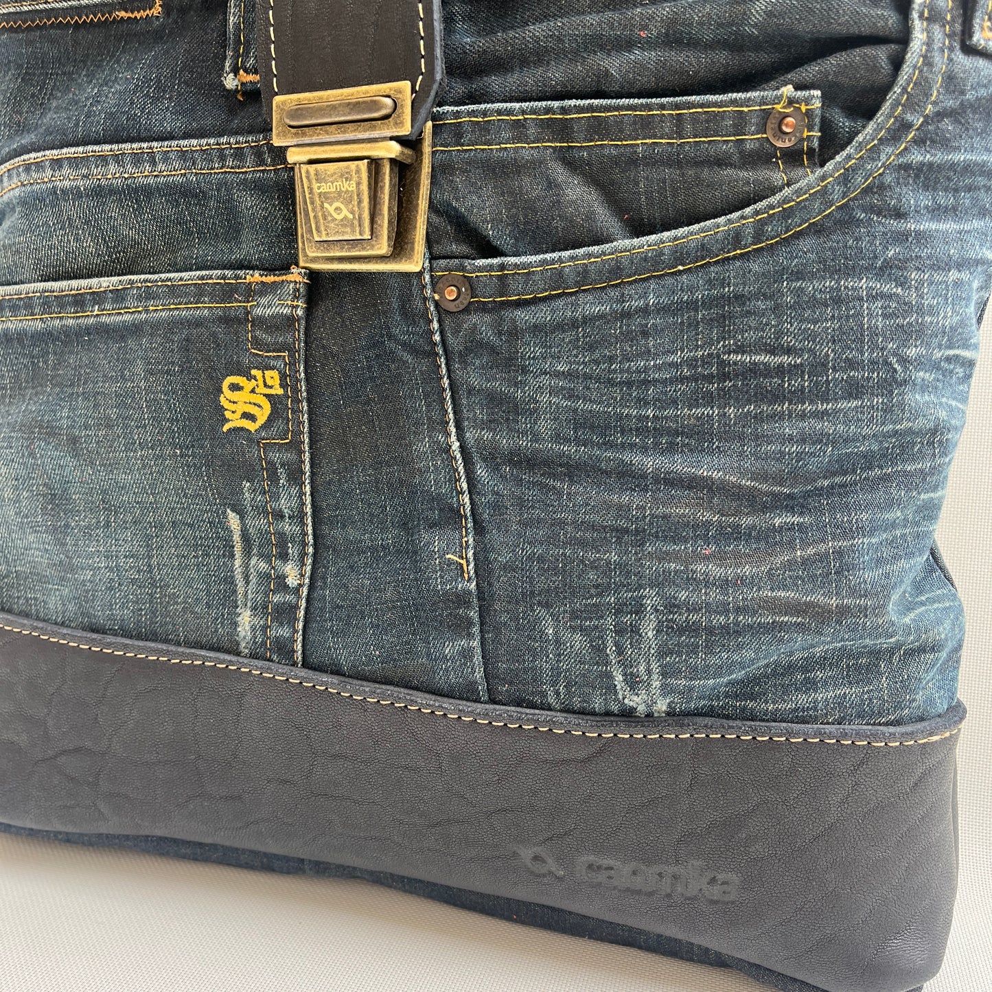 Mochila Top Caomka Recycled ♻️ Jeans · Pieza Única 15354