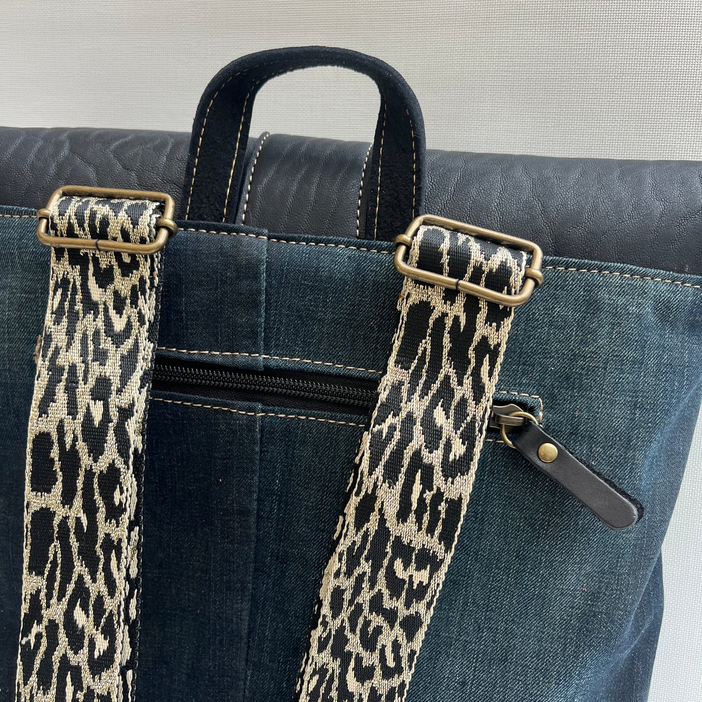 Mochila Top Caomka Recycled ♻️ Jeans · Pieza Única 15354