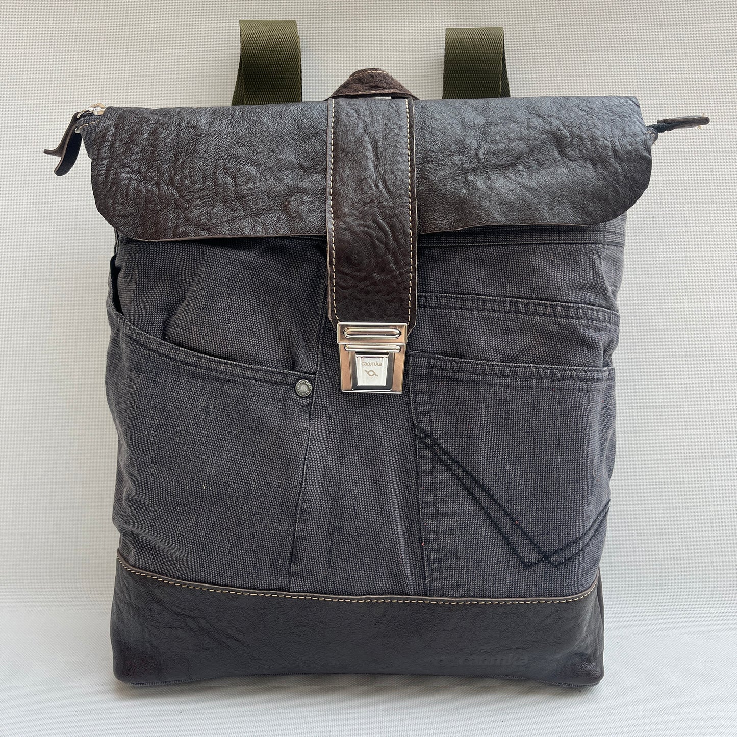 Mochila Top Caomka Recycled ♻️ Jeans · Pieza Única 15355