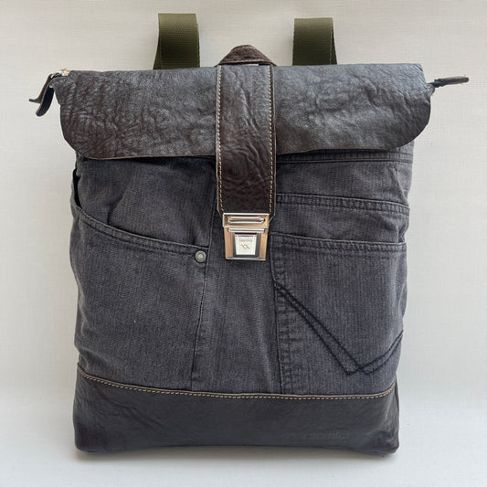 Mochila Top Caomka Recycled ♻️ Jeans · Pieza Única 15355
