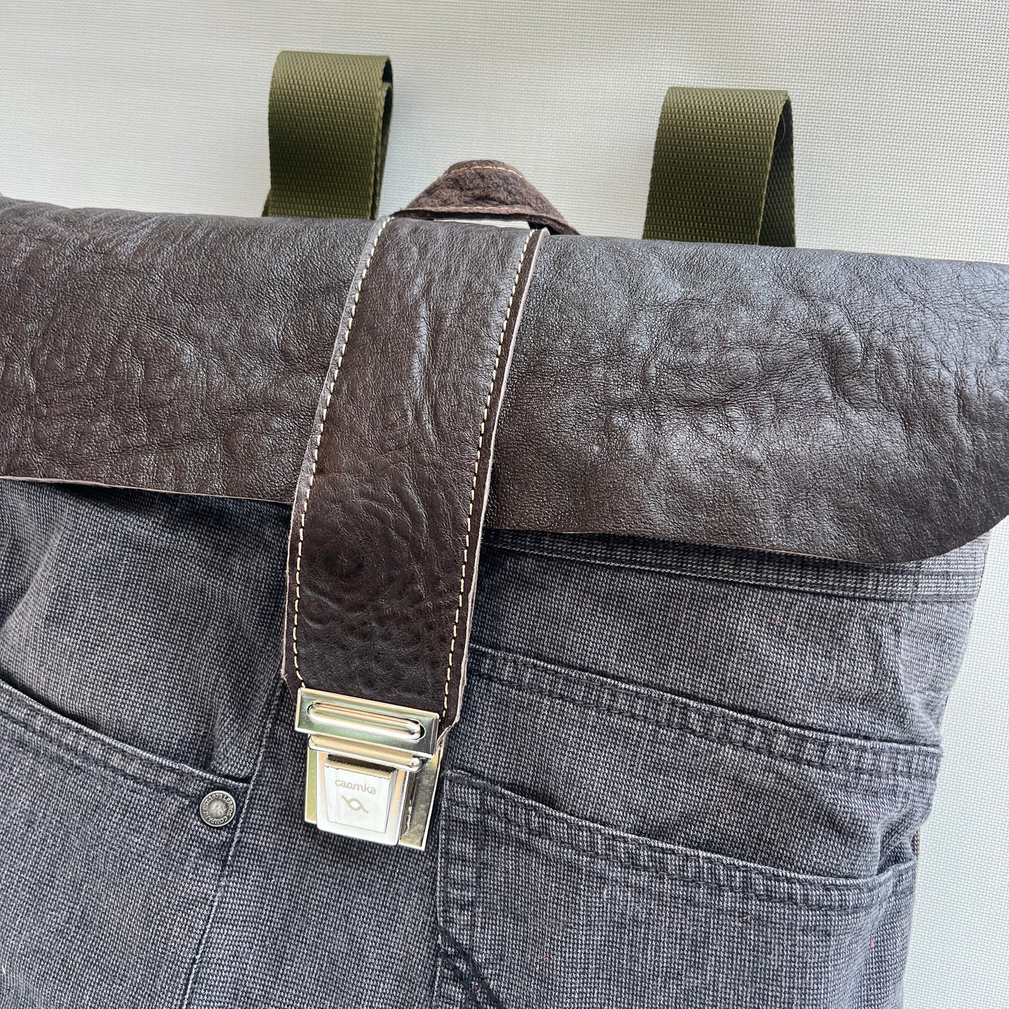 Mochila Top Caomka Recycled ♻️ Jeans · Pieza Única 15355