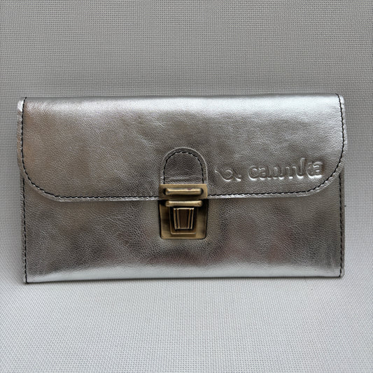 CAOMKA Flat Coin Purse Natural BioCuir® Leather Exclusive Piece No. 13177
