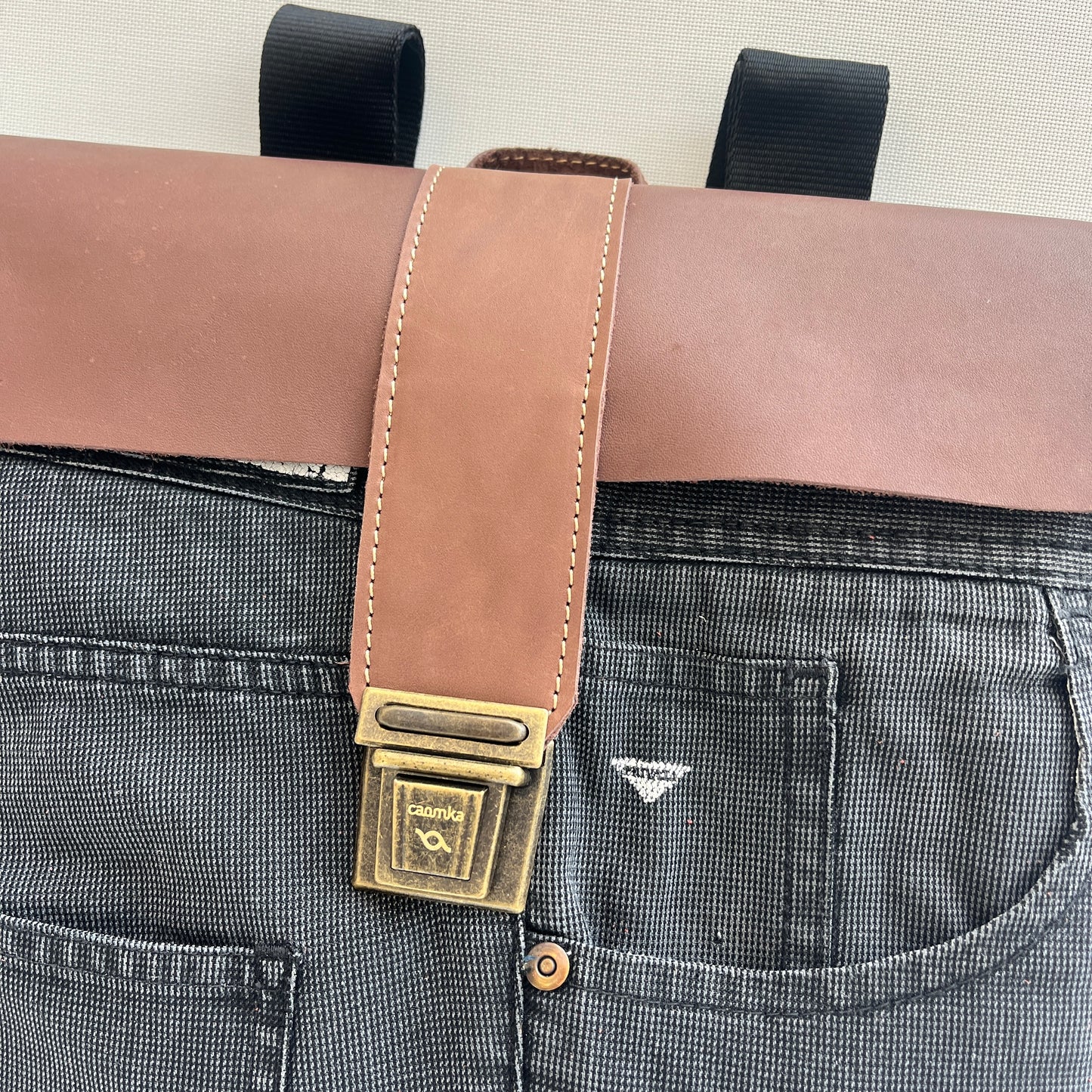 Mochila Top Caomka Recycled ♻️ Jeans · Pieza Única 15370