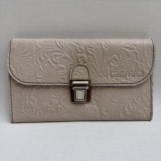 CAOMKA Flat Coin Purse Natural BioCuir® Leather Exclusive Piece No. 13177