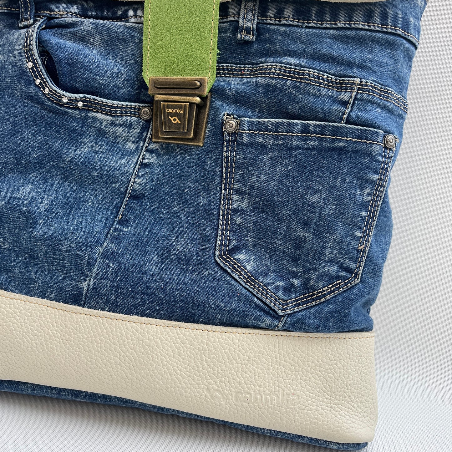 Mochila Top Caomka Recycled ♻️ Jeans · Pieza Única 15268