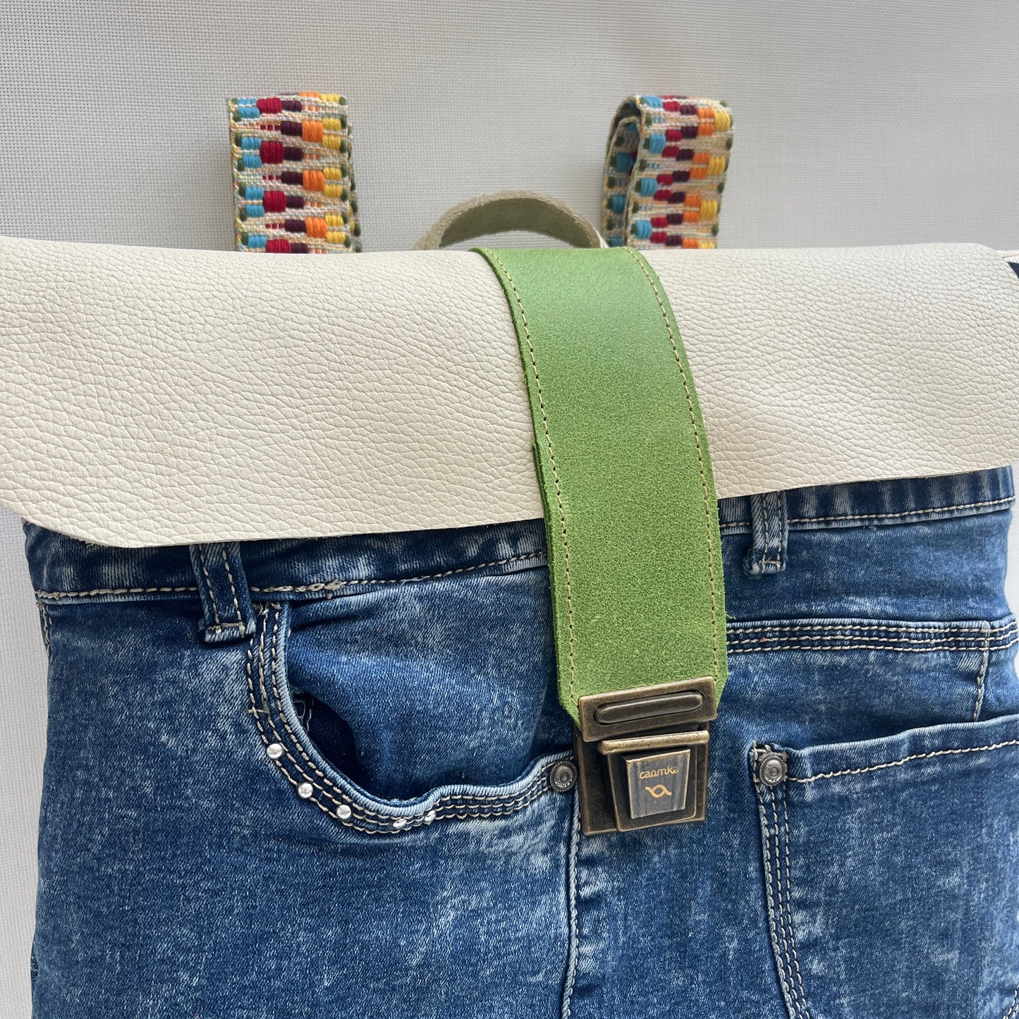 Mochila Top Caomka Recycled ♻️ Jeans · Pieza Única 15268