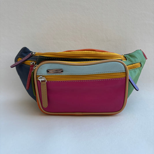 Riñonera RetroChic Analia Happy Colors · Piel · Pieza Única Núm. 19407