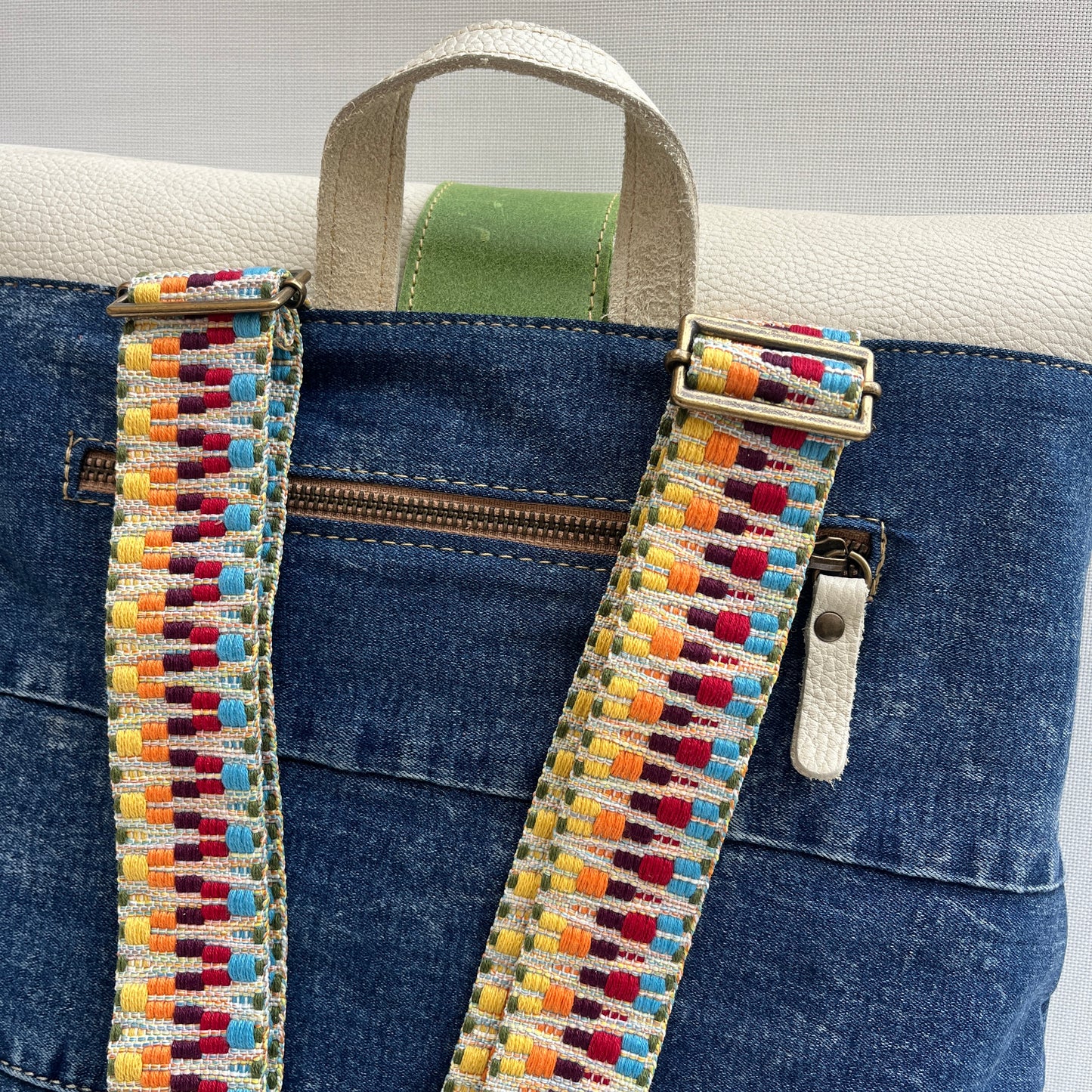 Mochila Top Caomka Recycled ♻️ Jeans · Pieza Única 15369