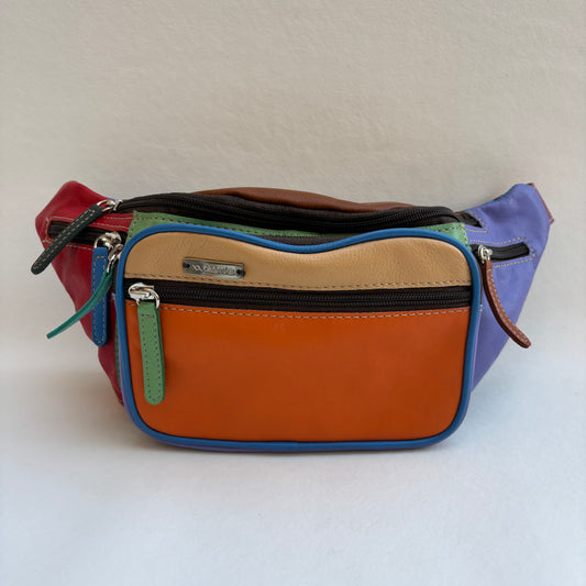 Riñonera RetroChic Analia Happy Colors · Piel · Pieza Única Núm. 19402