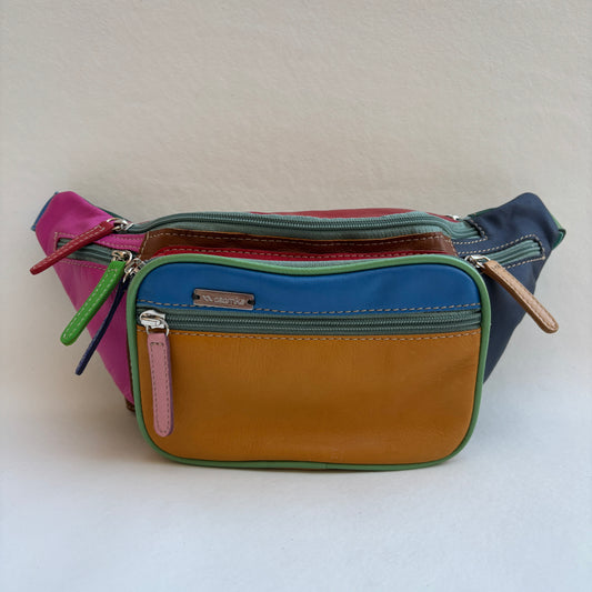 Riñonera RetroChic Analia Happy Colors · Piel · Pieza Única Núm. 19401